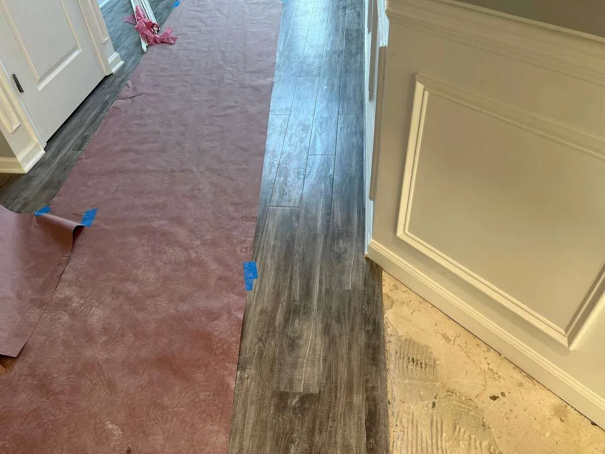 Completed marble shower restoration in Roswell